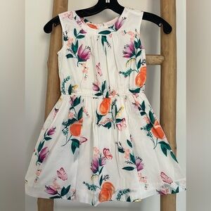 Tea Collection Peach Flower Girls Dress